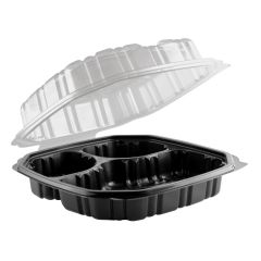 Anchor Packaging 4651031 3-Compartment Plastic Container w/ Vent Lid