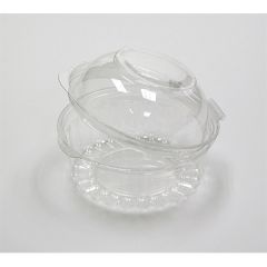 Pactiv 10841APT Sho-Bowl Ultrapac Reynolds PET Bowl with Lid Clear