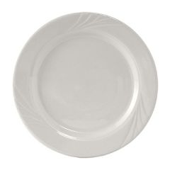 Tuxton YPA-096 Sonoma 9-3/4" Wide Rim Plate, White