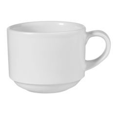 Churchill WH VSC81 Profile 8 oz White Stackable Cup