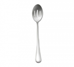 Oneida T012SBSF New Rim Slotted Banquet Spoon - 18/10 Stainless