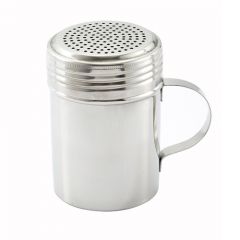 Winco DR-AL 8oz Stainless Steel Dredge/Shaker with Handle