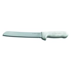 Dexter Russell S162-8SC-PCP Sani-Safe (13313) 8" White Scalloped Edge Bread Knife