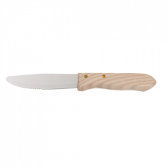 Boelter SK-630527 5" Rounded Tip Steak Knife/ Wood Handle