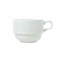 Syracuse 911194016 Reflections 8 oz White Stackable Cup