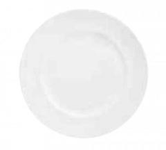 Syracuse 905356305 Slenda 6-3/4" White Wide Rim Plate