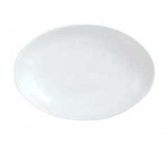 Syracuse 911194407 Reflections 10-1/8" x 7" White Oval Platter