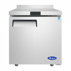 Atosa MGF8408GR 28" Solid Door Worktop Refrigerator with Backsplash - 7 Cu. Ft