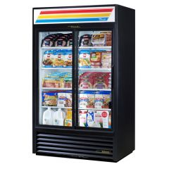 True GDM-41-HC-LD White 41 Cu Ft Glass Door Merchandiser Refrigerator