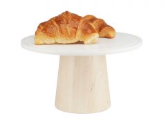 Cal-Mil 22378-127-71 12" x 7" Maple Wood Cake Stand