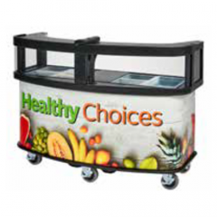 Cambro CVC75W14 "Healthy Choices" Vending Cart w/ Safety Barrier