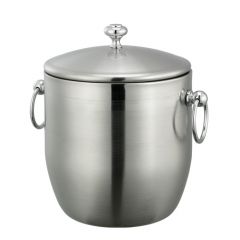 Service Ideas IB3BS 3 L Brushed S/S Ice Bucket w/ Shiny Band