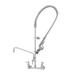 T&S Brass B-0133-ADF12-BC EasyInstall Pre-Rinse Unit, 8" Wall Mount