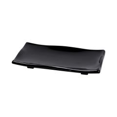 Elite Global Solutions M96W-B Ming Rectangular Black Platter, 9-1/2"L x 6"W x 3/4" H