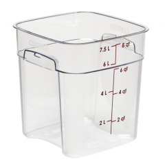 Cambro 8SFSPROCW135 CamSquare FreshPro 8qt Food Container
