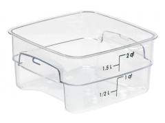 Cambro 2SFSPROCW135 CamSquare FreshPro 2qt Food Container