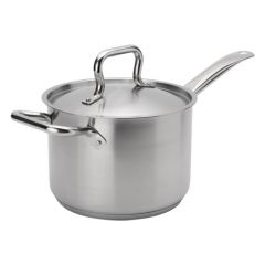 Browne Foodservice 5734034, Elements Stainless Steel Sauce Pan, 4-1/2qt