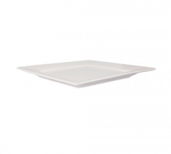 Crestware QUA49 Quattro 12" Square Plate, Pearl White