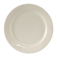 Tuxton YEA-096 Monterey 9-3/4" Wide Rim Plate, Eggshell