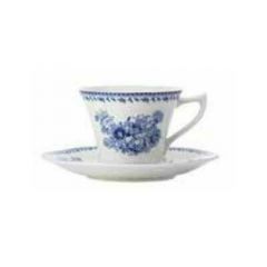 Oneida L6703061520 Lancaster Garden 6oz Teacup, Blue Floral