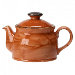 Steelite 11330367 Craft Terracotta 15oz Club Teapot w/ Lid