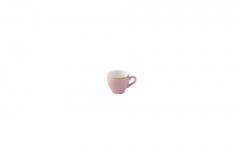Churchill SPPSCEB91 Stonecast Petal Pink 3.5oz Espresso Cup w/ Handle