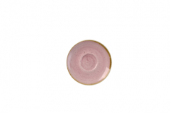 Churchill SPPSCSS 1 Stonecast Petal Pink 6-1/4" Cappuccino Saucer