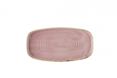 Churchill SPPSWO291 Stonecast Petal Pink 11-5/8"X5-7/8"Oblong Chefs Plates