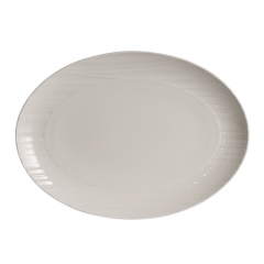 Steelite 4412RF047 Ruche 12-1/2"X9" Oval Platter, White