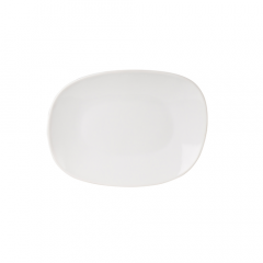 Steelite 6900E5038 Bistro 7-3/8" Oval Small Plate, White