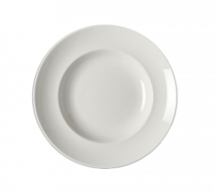 RAK CLDP26 Classic Gourmet 10-1/4" Round Deep Plate, Warm White