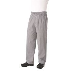 Chef Works NBCP000M Men's Basic Baggy Checkered Chef Pants - Medium