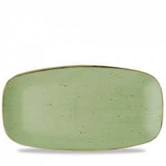 Churchill SSASXO111 Stonecast Sage Green 11-3/4"X6" Chefs Oblong Plate