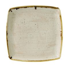 Churchill SNMSDS101 Stonecast Nutmeg Cream 10-1/4" Deep Square Plate