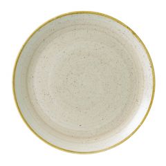 Churchill SNMSEV121 Stonecast Nutmeg Cream 12-3/4" Coupe Plate