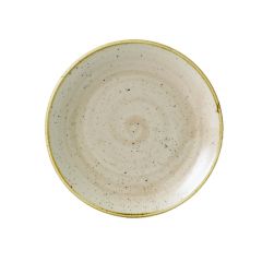 Churchill SNMSEVP61 Stonecast Nutmeg Cream 6-1/2" Coupe Plate