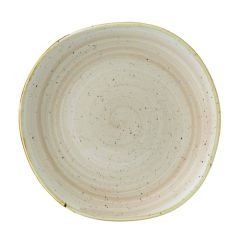 Churchill SNMSOG101 Stonecast Nutmeg Cream 10-3/8" Round Trace Plate