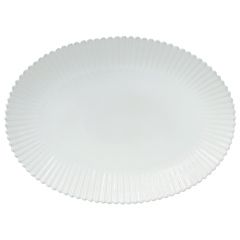 Costa Nova PEA501-WHI Pearl 20"X14-1/2" Oval Platter, White