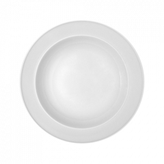 Bauscher 281929 Come4Table 16.9oz Plate/Pasta Bowl, White