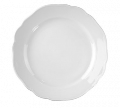 Bauscher 450017 Marie Christine 6-3/4" Wide Rim Plate, White
