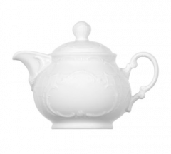 Bauscher 574335 Mozart 11.83oz Teapot w/ Lid, White