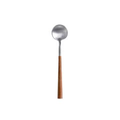 Costa Nova C20469-WDN Mito 5" Coffee Spoon, Wood Handle