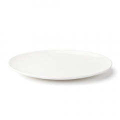 Browne Foodservice 5630115 Foundation 10"X7.25" Oval Plate, White