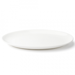 Browne Foodservice 5630117 Foundation 12"X8" Oval Plate, White