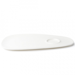 Browne Foodservice 5630170 Foundation 13.25"X7.5" Oval Plate, White