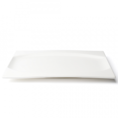 Browne Foodservice 5630186 Foundation 12.75"X9.5" Plate, White