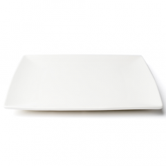 Browne Foodservice 5630191 Foundation 10.25" Square Plate, White