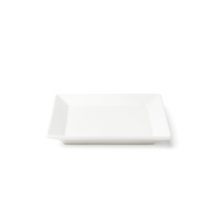 Browne Foodservice 5630192 Foundation 6" Square Plate, White