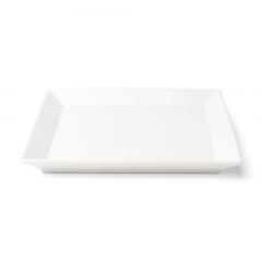 Browne Foodservice 5630194 Foundation 8.5" Square Plate, White