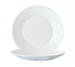 Cardinal 22530 Restaurant White 7-1/2" Wide Rim Side Plate, White